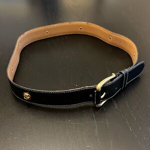 Vintage Escada Sport Made in Italy Women’s Leather Logo Studded Belt